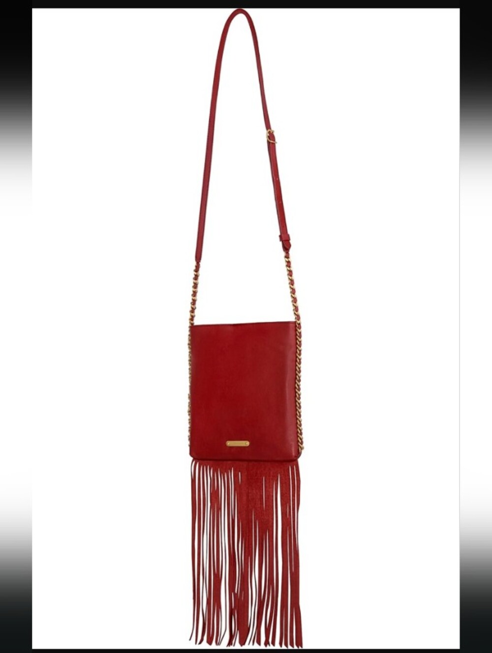 Rebecca Minkoff-Carly Fringe Crossbody Bag (Siren ❤️Red)